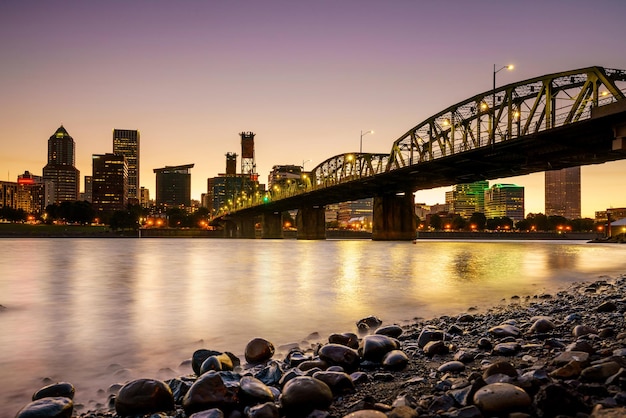 Horizonte del centro de Portland, Oregón