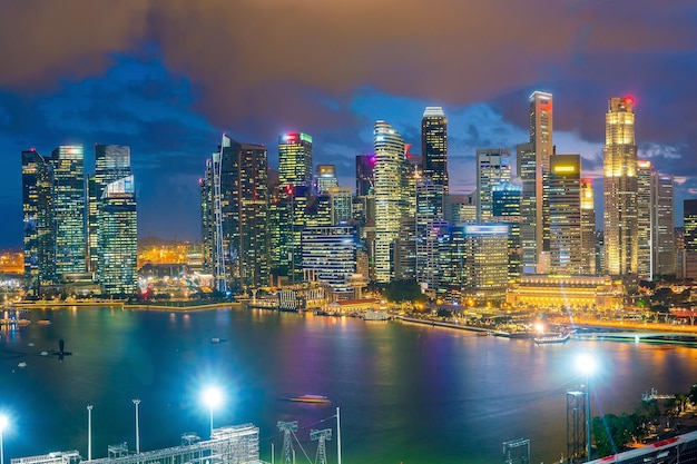 El horizonte del centro de Singapur