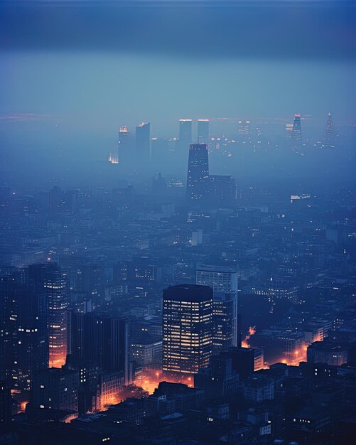 un horizonte de la ciudad con una ciudad en el fondo.