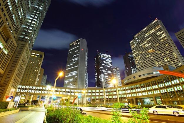 Horizonte de la ciudad de Japón