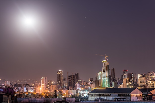 Horizonte de la ciudad de Líbano Beirut