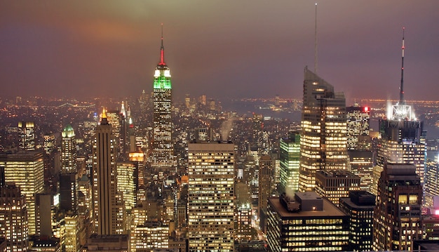 Foto horizonte de la ciudad de nueva york