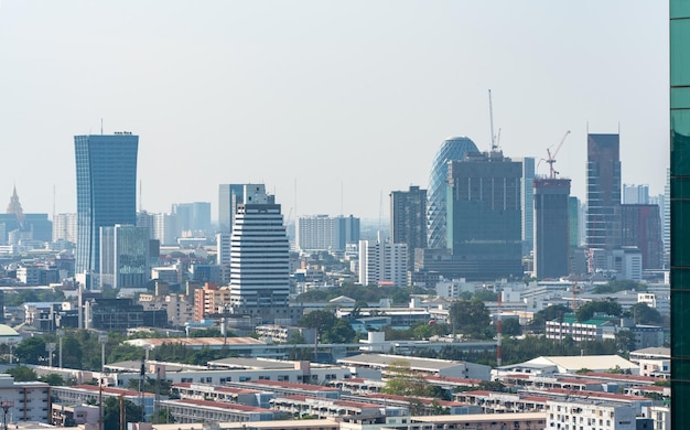 Horizonte de la ciudad y rascacielos Bangkok Tailandia Hermosa vista en Bangkok