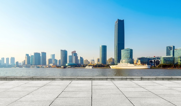 Horizonte de la ciudad de shanghai