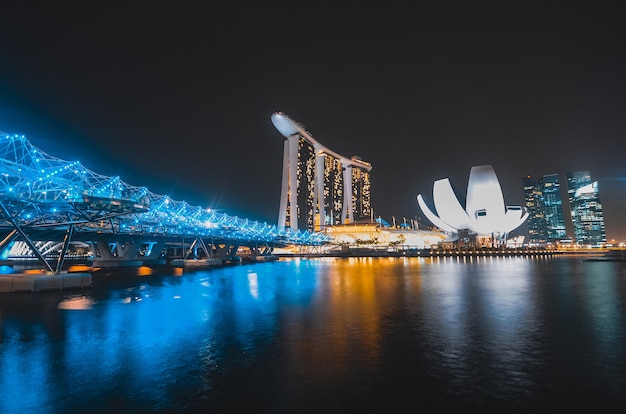 Horizonte de la ciudad de Singapur