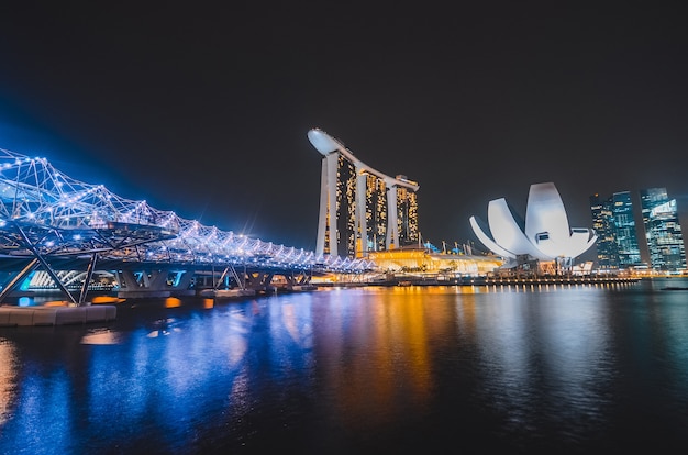 Horizonte de la ciudad de Singapur