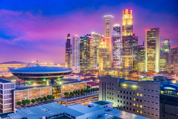 Horizonte de la ciudad de Singapur