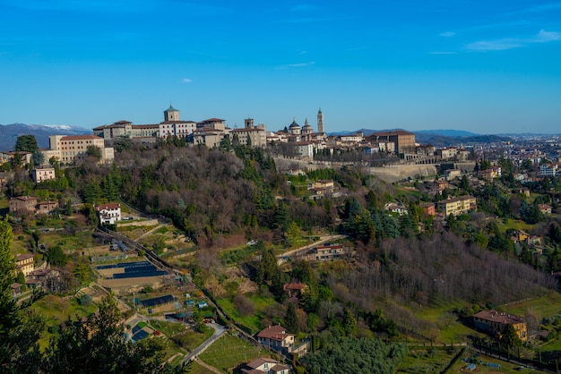 Horizonte de la ciudad vieja de Bérgamo