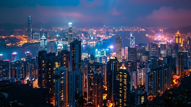 un horizonte de la ciudad con una vista de una ciudad y una ciudad en el fondo