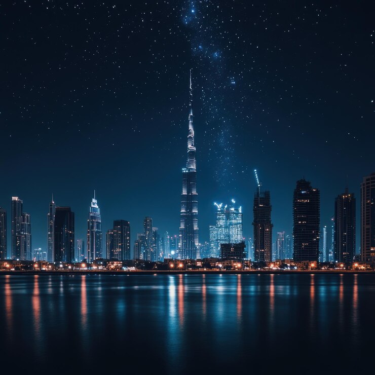 un horizonte de la ciudad con una vista del horizon de la ciudad y una ciudad en el fondo
