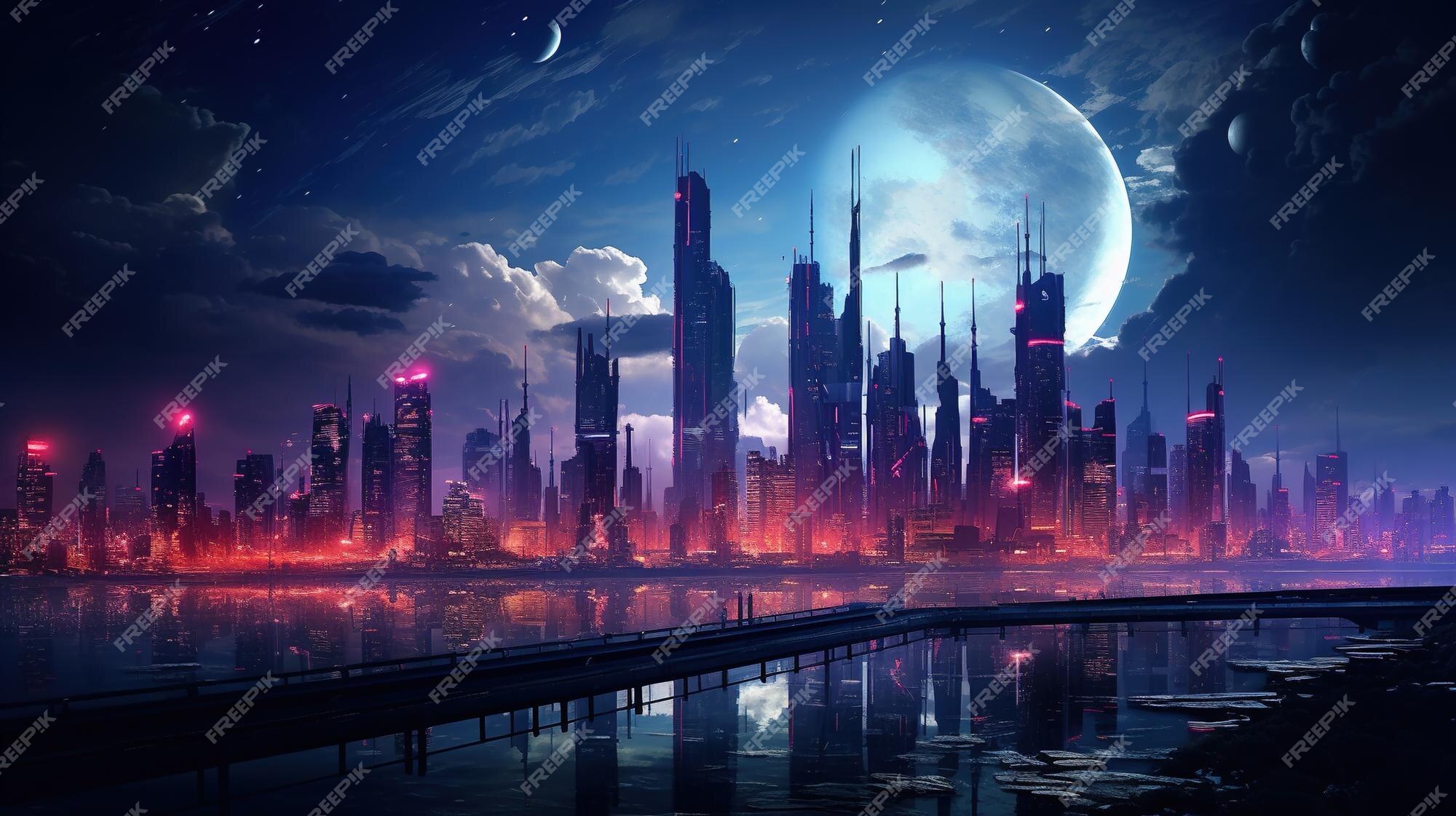 Você viveria nessa cidade futurista? #trending #fyp #cyberpunk #futuri