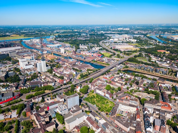 Horizonte da cidade de Duisburg na Alemanha