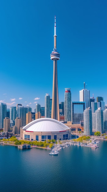 Horizonte de Toronto com a Torre CN