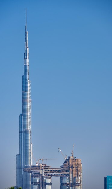 Horizonte de Dubai en Emiratos Árabes Unidos