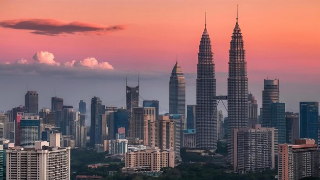 Foto el horizonte de kuala lumpur