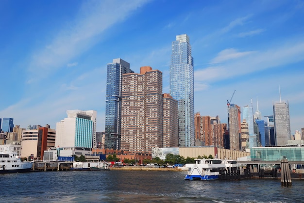 Horizonte de manhattan de la ciudad de nueva york