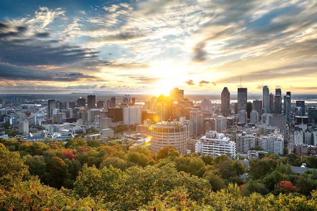 Horizonte de Montreal desde Mont Royal