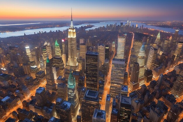 Horizonte de Nueva York Nueva York Estados Unidos