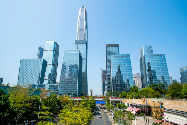 Horizonte del paisaje arquitectónico urbano en Guangzhou