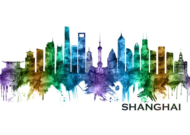 Horizonte de Shanghai China