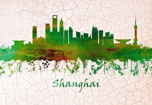Horizonte de Shanghai China