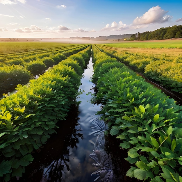 Foto horizontes verdes redescubriendo la belleza y la sabiduría del mundo natural rural