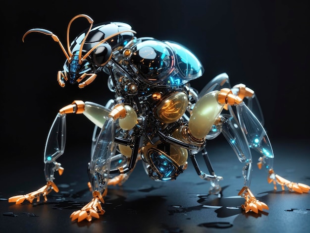 La hormiga biomecánica translúcida