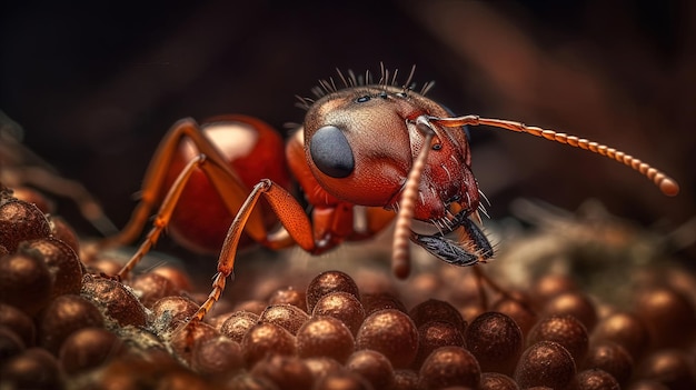 Hormiga Macro Realista Foto Delicioso AnimalFotografía