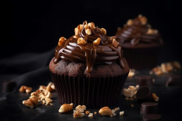 Hornear brownies con cacahuetes Generar IA