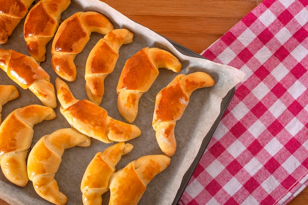 Hornear para té Croissants para té y café