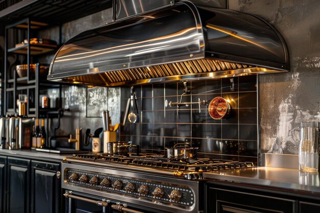 Horno de cocina en la cocina