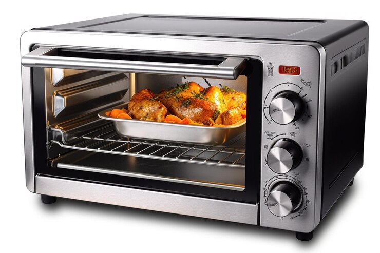 Un horno profesional masivo con una variedad de configuraciones y funciones creadas con inteligencia artificial generativa.