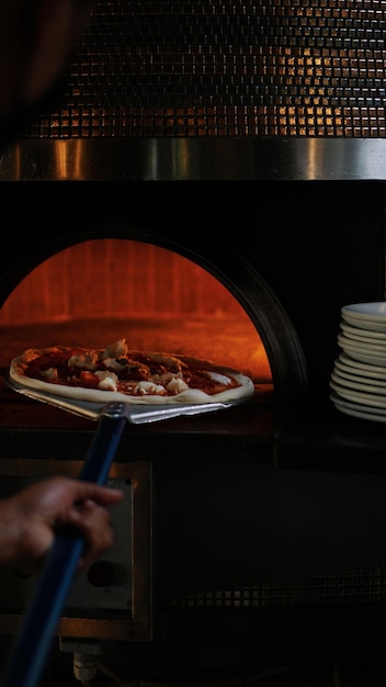 Horno tradicional para la pizza