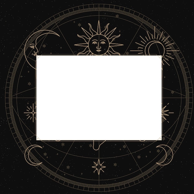 Horoskop png-Rahmen durchsichtiges Design