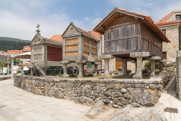 Horreos em Combarro Galiza Pontevedra Espanha