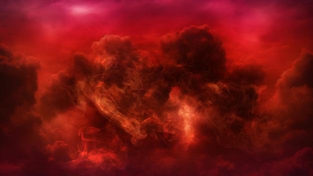 Foto horror vermelho nuvem preto céu mistério fumaça água líquido fantasia universo conceito fundo