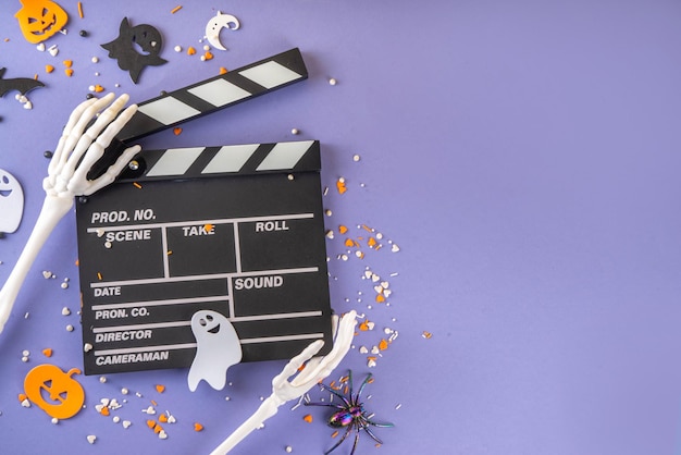 Horrorfilmserie Nacht Halloween Kino Party Hintergrund