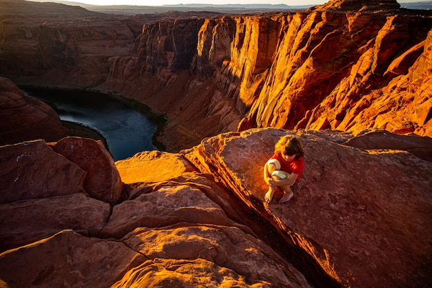 Horseshoe Band no Grand Canyon Scenic Horseshoe Bend Canyon no Rio Colorado no Arizona EUA