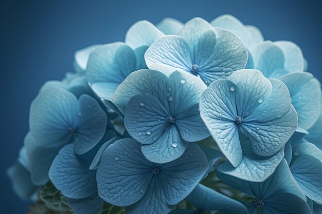 Hortensia flor azul Generar Ai