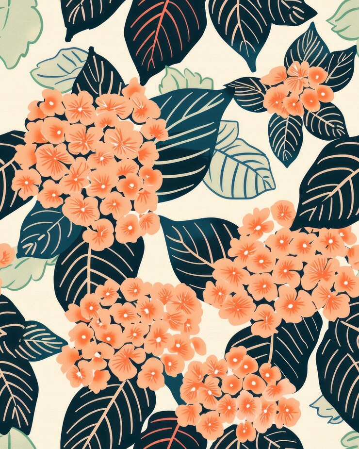 las hortensias tienen colores retro en una simple serigrafía moderna ar 45 azulejos ID de trabajo 12381dc58511462fa091bbb7ce00b23e