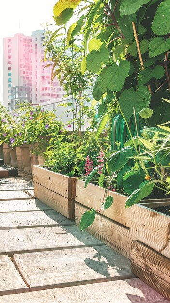 Foto horticultura de ervas crescendo bem-estar o cuidado das plantas e o próprio solo para a alma 52