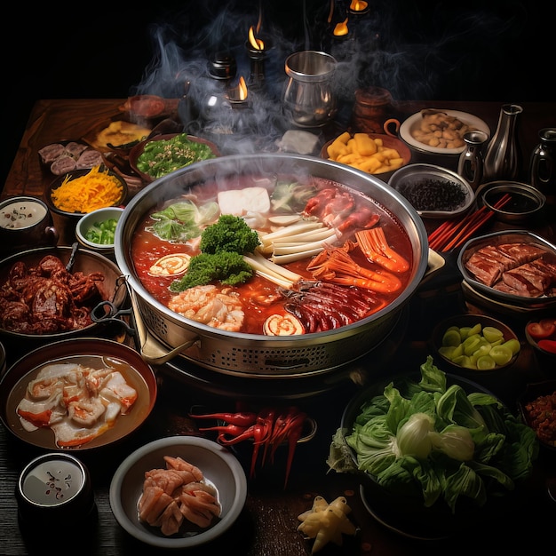 Hot-Pot-Vielfalt der chinesischen Küche