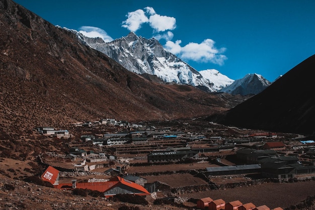 Hotéis e casas de chá em Dingboche Valley a apenas três dias de caminhada do acampamento base do Everest
