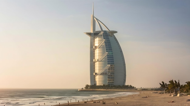 Foto hotel burj al arab da praia de jumeirah