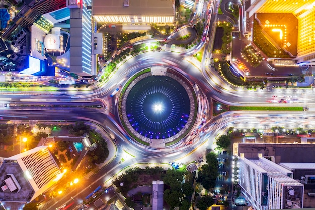 Hotel Indonésia com iluminações de edifícios