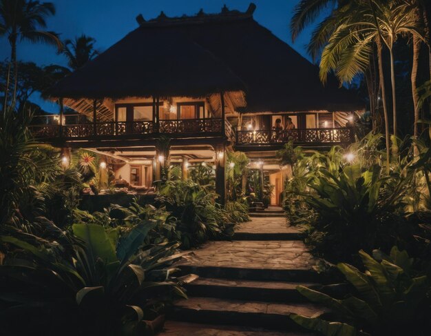 Foto el hotel de la jungla de bali es candidata