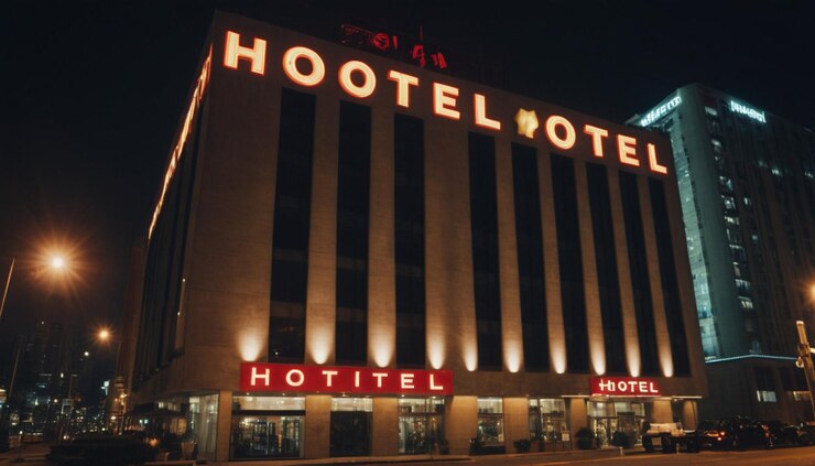 Foto un hotel con el nombre de quot hotel en la parte superior