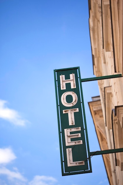 hotel sign