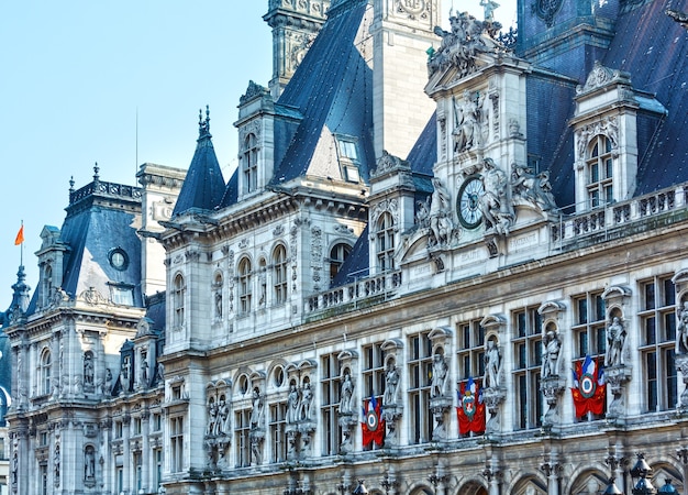 El Hotel de Ville, Ayuntamiento de París, Francia