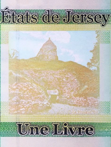 La Hougue Bie de Jersey dinero Libra